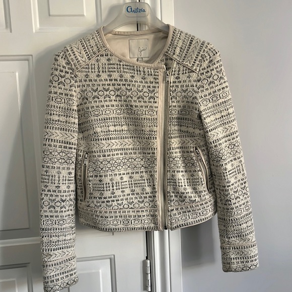 Joie zipped cropped jacket - Picture 1 of 8